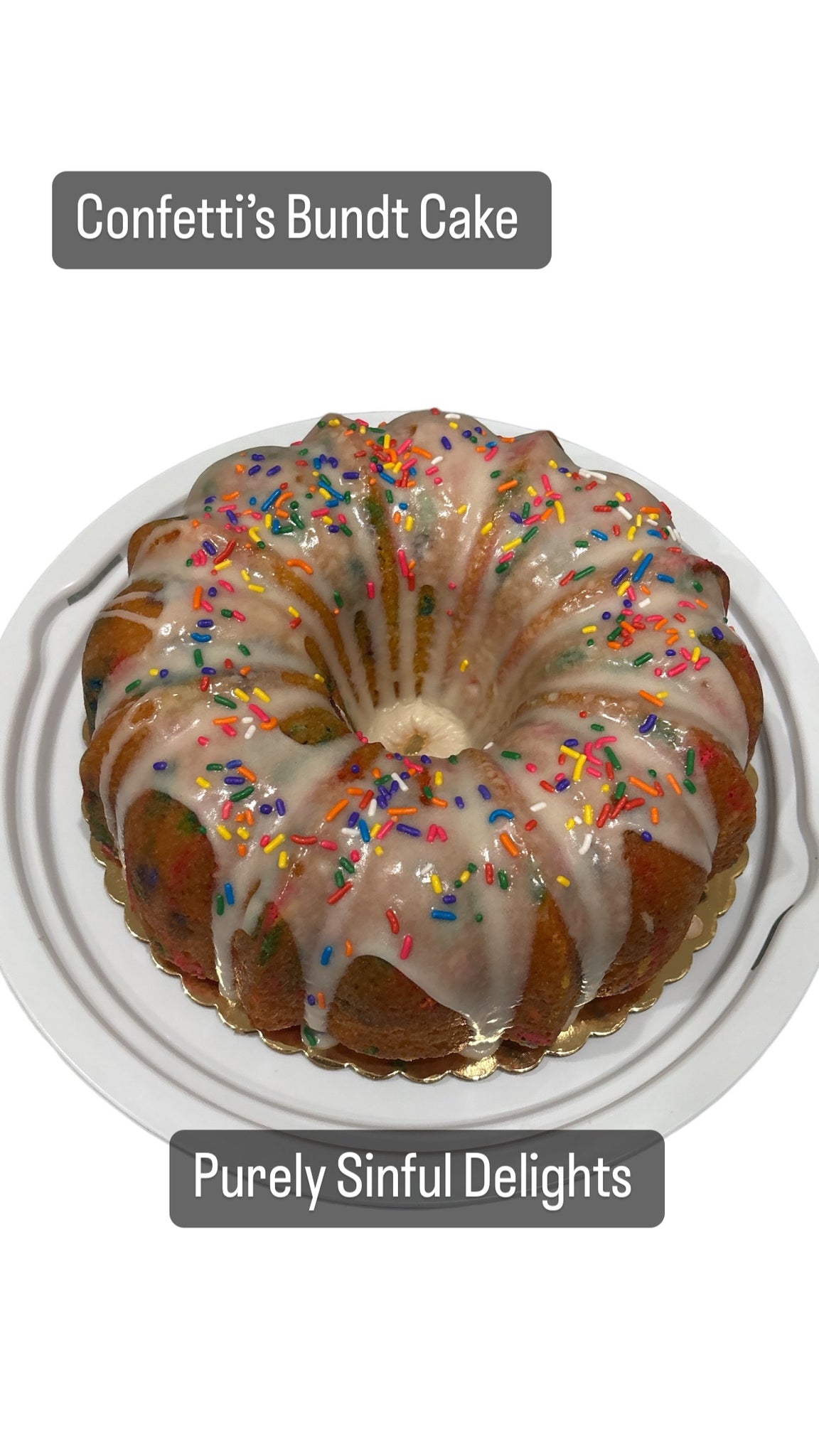 Confetti Vanilla Bundt Cake