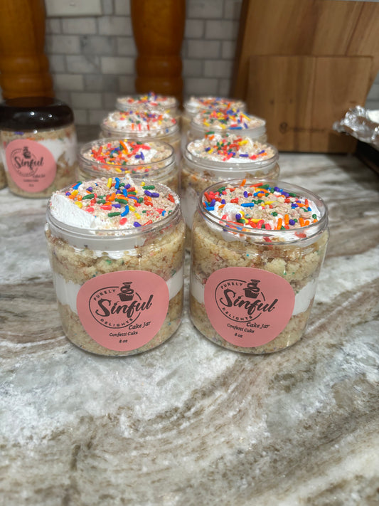 Confetti Cake Jar